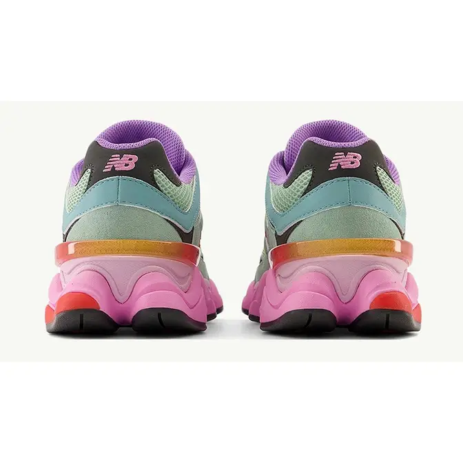 Multi coloured new balance trainers hotsell