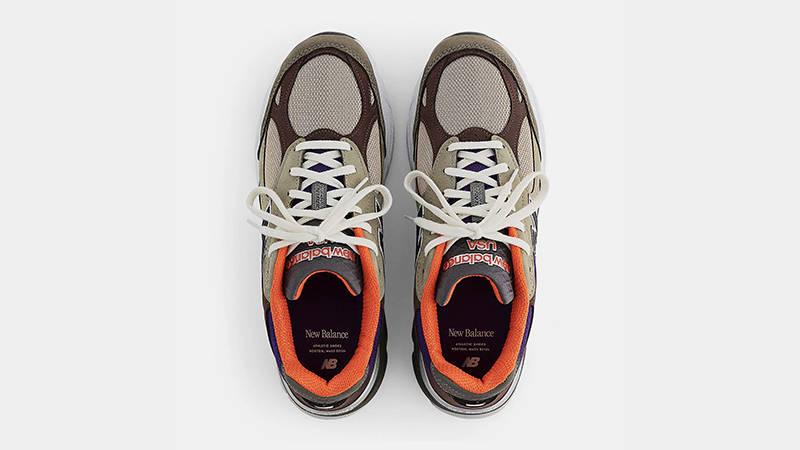 New Balance 990v3 Made in USA Tan Blue M990BT3 Top