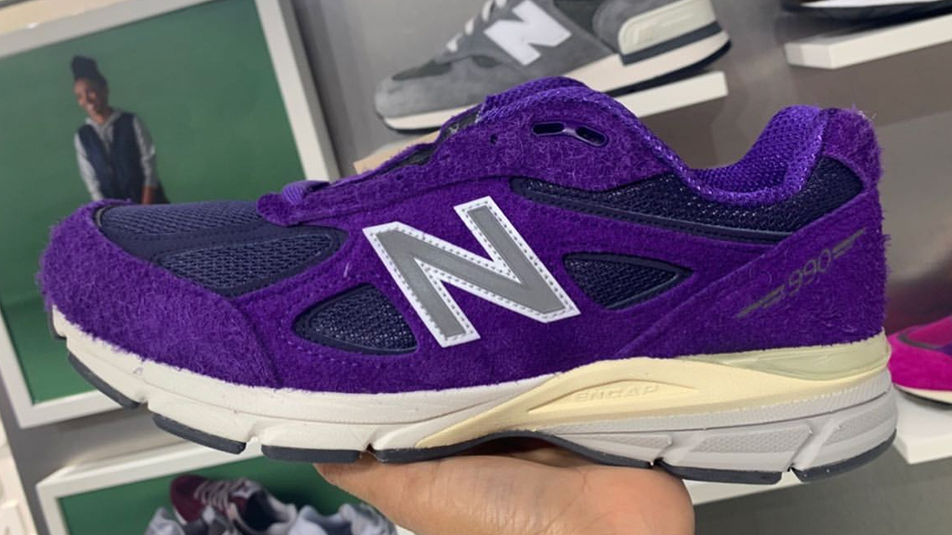 New Balance 990v4 Purple Suede