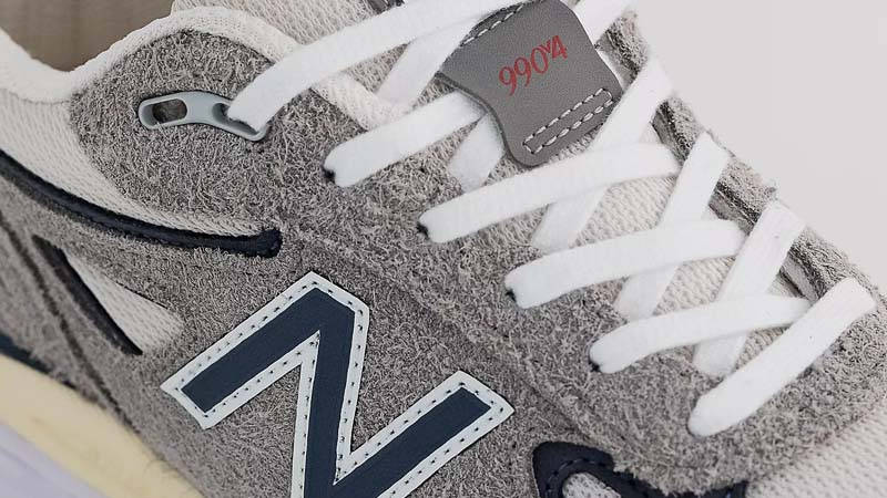 New Balance 990v4 Grey Navy Closeup
