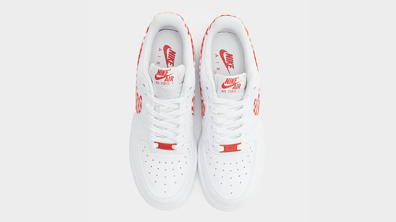 Air force ones red check best sale