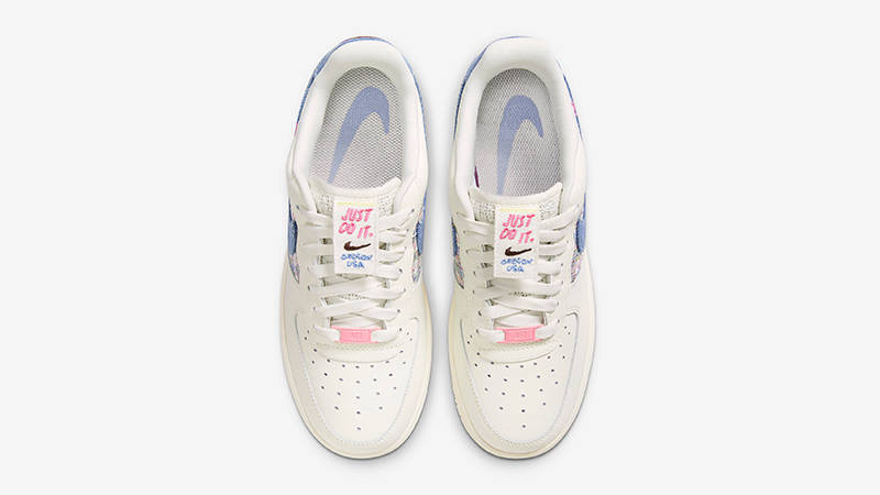 Nike Air Force 1 Low Just Do It Denim Bouclé Top