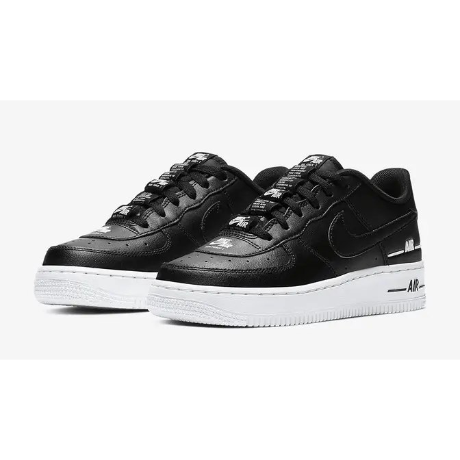 Nike Air Force 1 Low GS Double Air Black | Where To Buy | CJ4092-001 ...