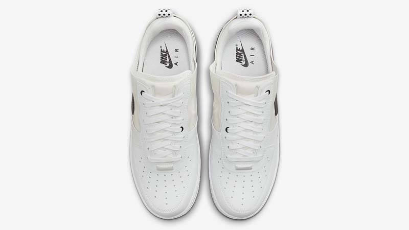 Nike Air Force 1 React White Black Middle