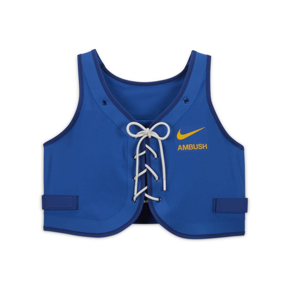 Nike Dri-FIT x Ambush Lux Bra Blue Front Mockup