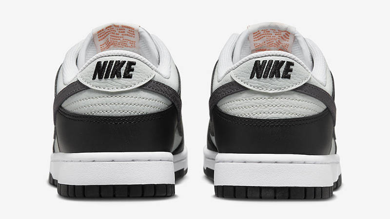 Nike Dunk Low Black Grey Orange FN7808-001 Back