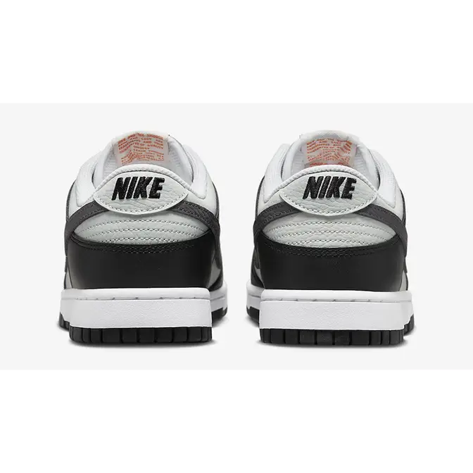 Nike Dunk Low Black Grey Orange FN7808-001 Back