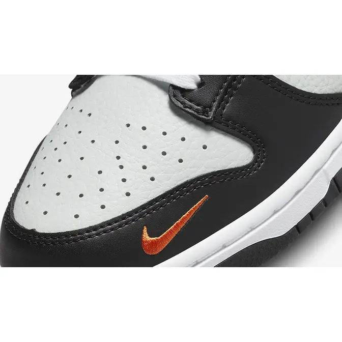 Nike Dunk Low Black Grey Orange FN7808-001 Detail