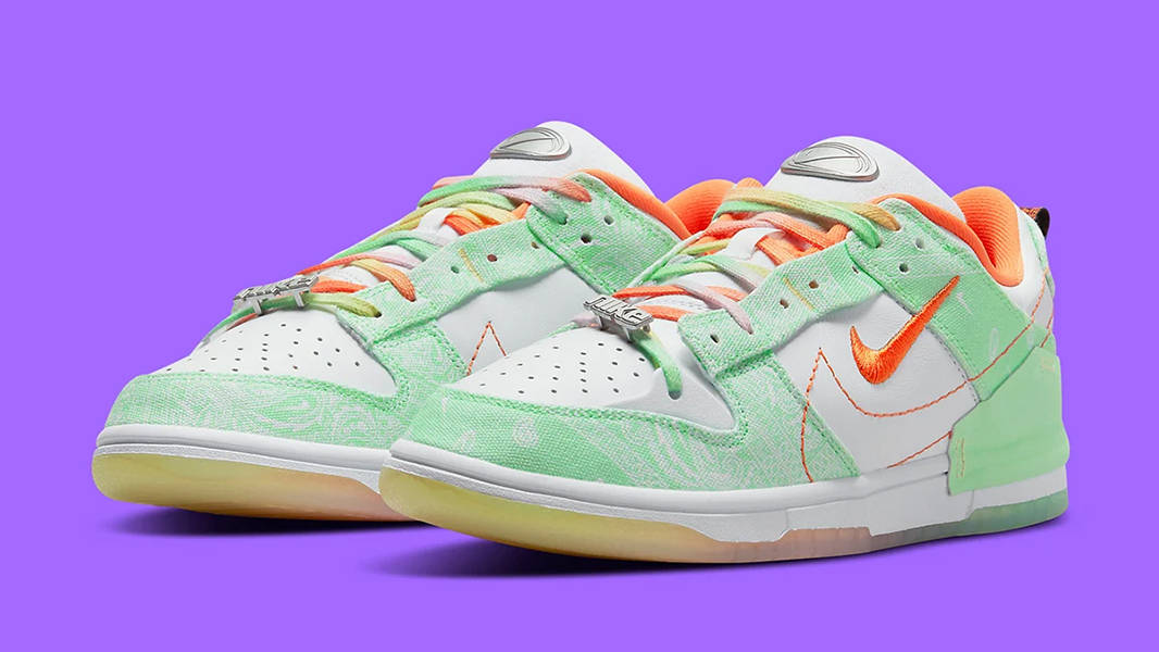 Nike Dunk Low Disrupt 2 Bright Green Paisley Side