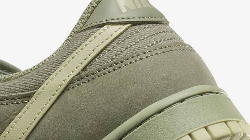 Nike Dunk Low Premium Oil Green Closeup