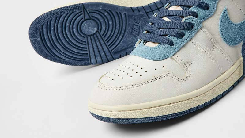 Nike Jordan Air Ship Every Game Diffused Blue Closeup