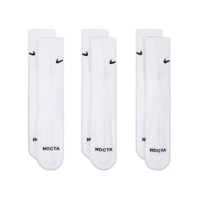 Nike NOCTA Crew Socks White Front