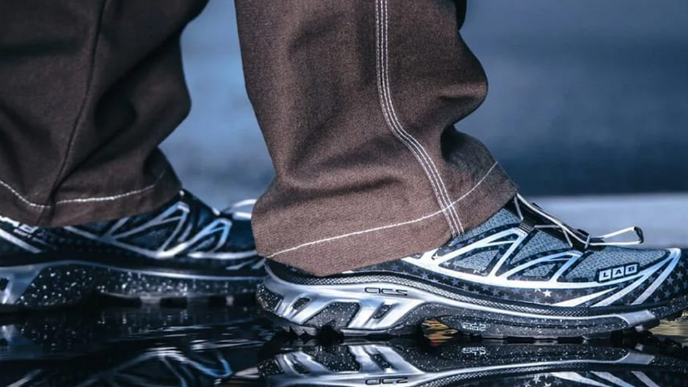 Image via atmos atmos x Salomon XT-6 Grey Black