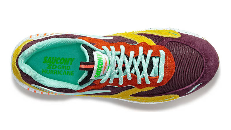 Saucony 3D Grid Hurricane Trailian Brown Mustard 54234U-S70745-2 Top