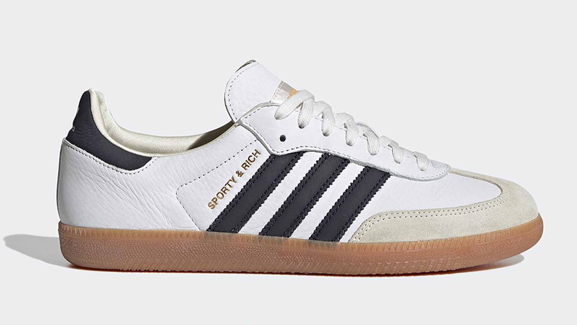 Sporty & Rich x adidas Samba White Black