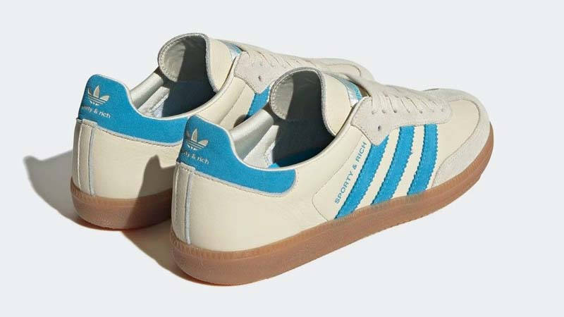 Sporty & Rich x adidas Samba Beige Blue | Where To Buy | IE7096