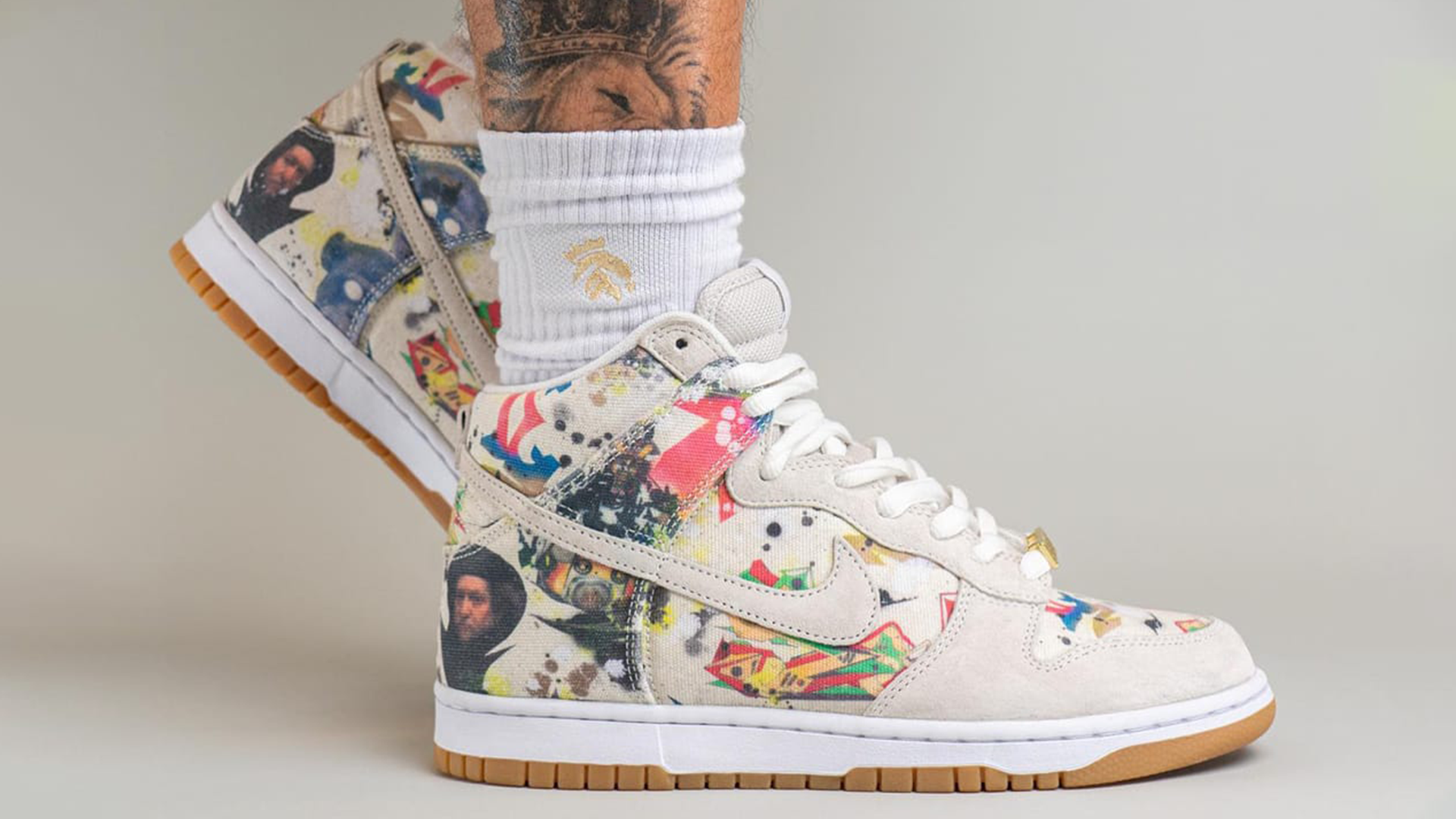 Supreme x Nike SB Dunk High Rammellzee Multi