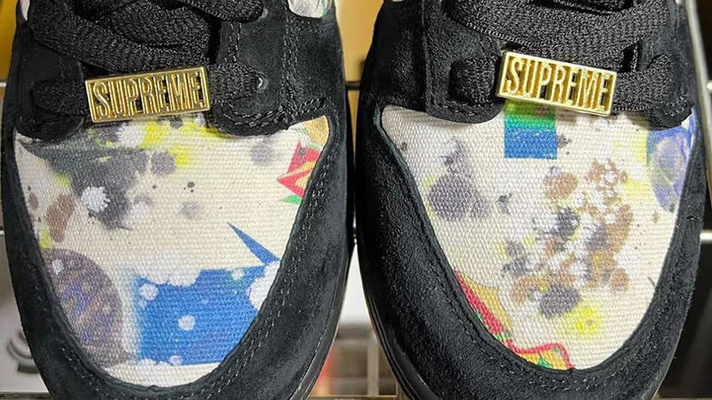 Supreme x Nike SB Dunk Low Rammellzee Multi Detail