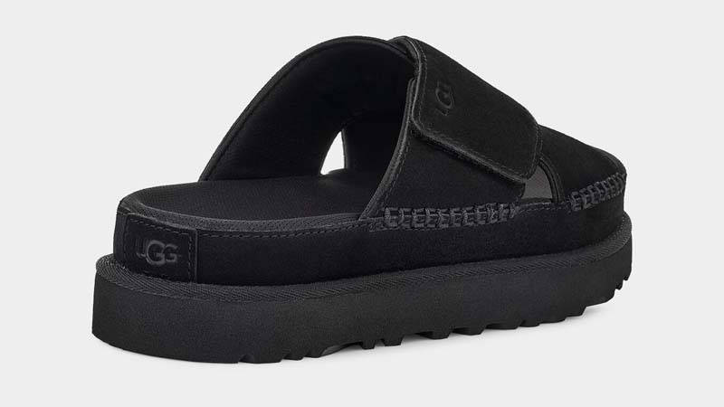 UGG Goldenstar Cross Slide Black Back