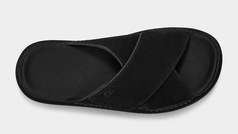 UGG Goldenstar Cross Slide Black Middle