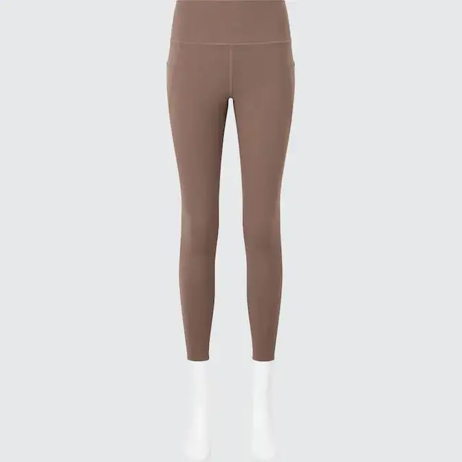 Uniqlo Airism UV Protection Leggings With Pockets Brown