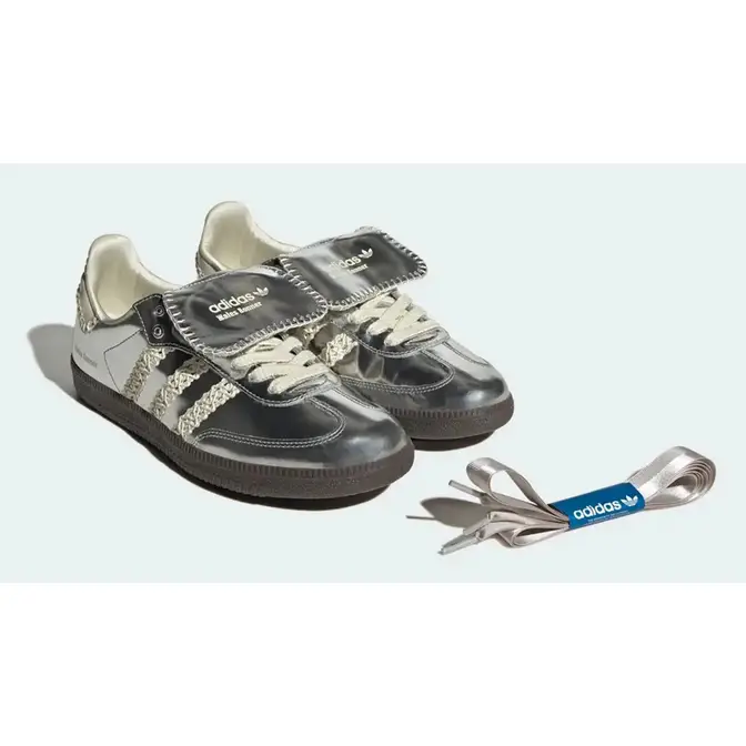 Metallic on sale silver adidas