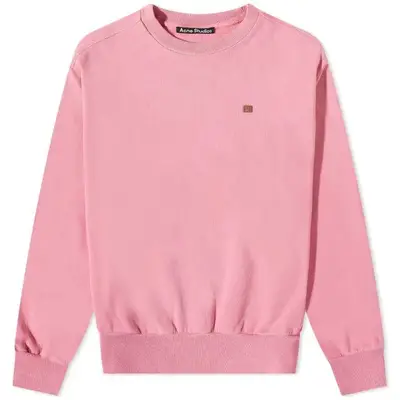 velvet sweatshirt dress Crew Sweat Bubblegum Pink Feature