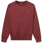velvet sweatshirt dress Crew Sweat Wine Red Feature