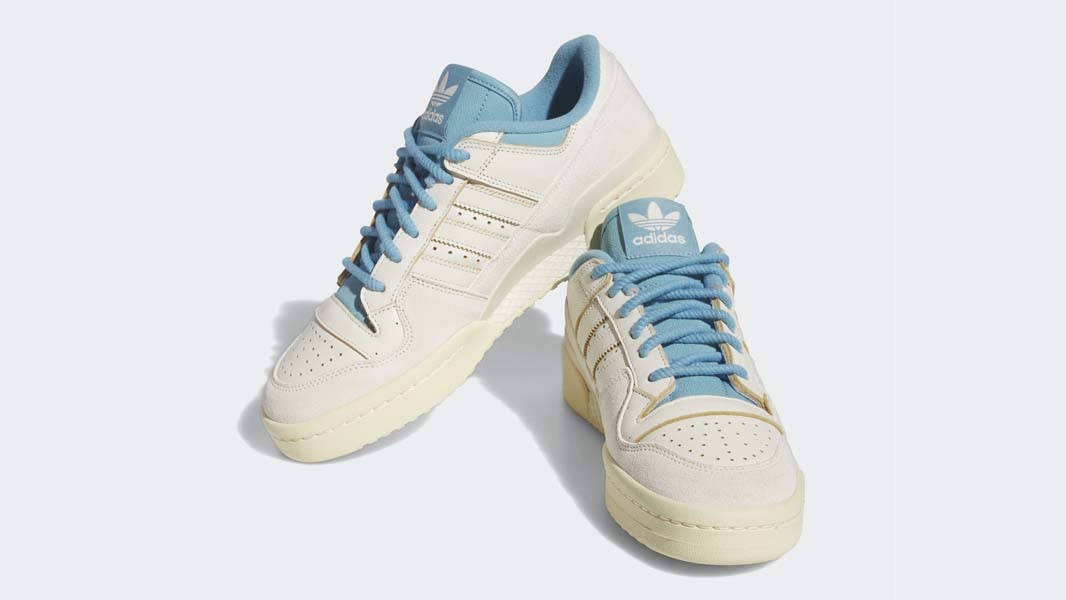 adidas Forum 84 Low Cream White Blue Front