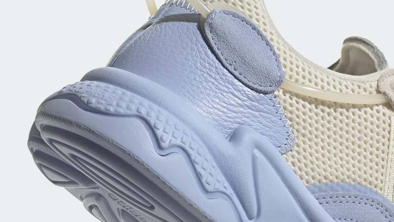 adidas Ozweego Wonder White Blue Closeup
