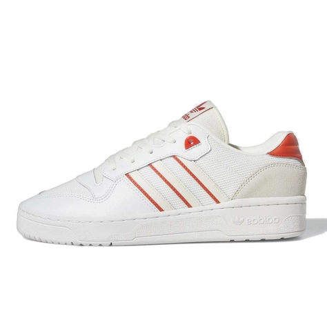 adidas men Rivalry Low White Preloved Red