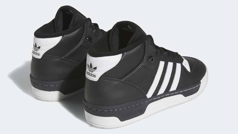 adidas Rivalry Mid Black White Back