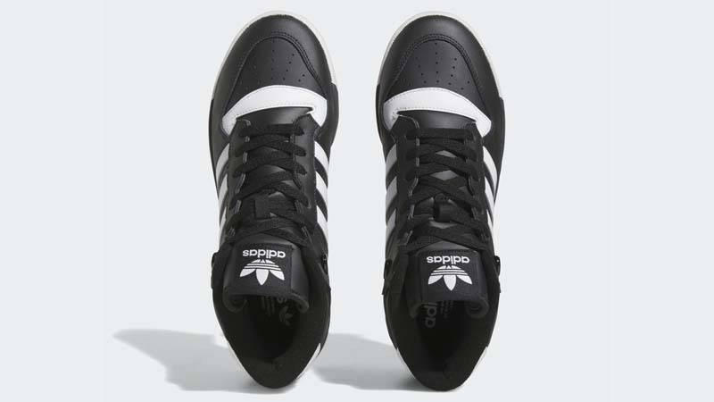 adidas Rivalry Mid Black White Middle