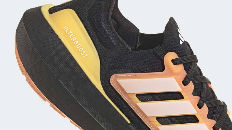 adidas Ultra Boost 23 Black Screaming Orange Closeup
