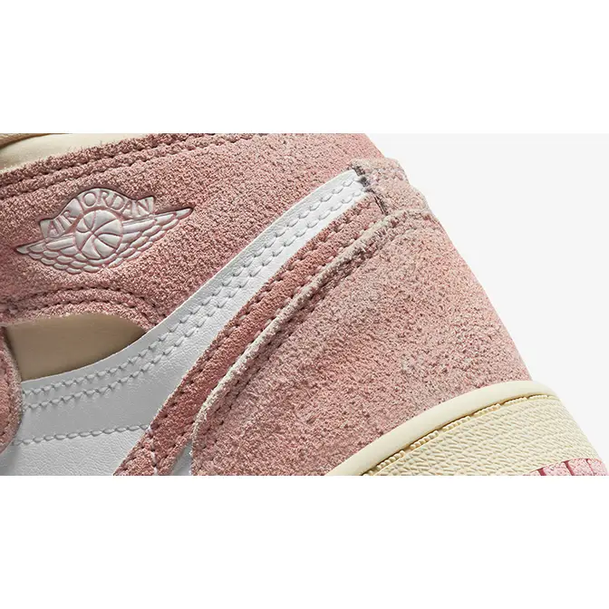 Nike Air Jordan 1 Retro Hi OG in Washed Pink-Red