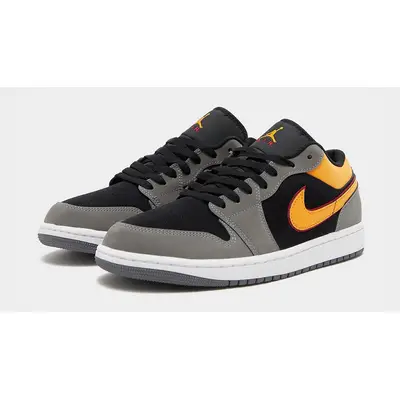 Air Jordan 1 Low Black Grey Orange Where To Buy FN7308 008