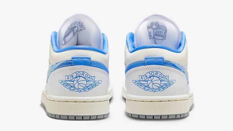 Air Jordan 1 Low Born To Fly Sail University Blue Back