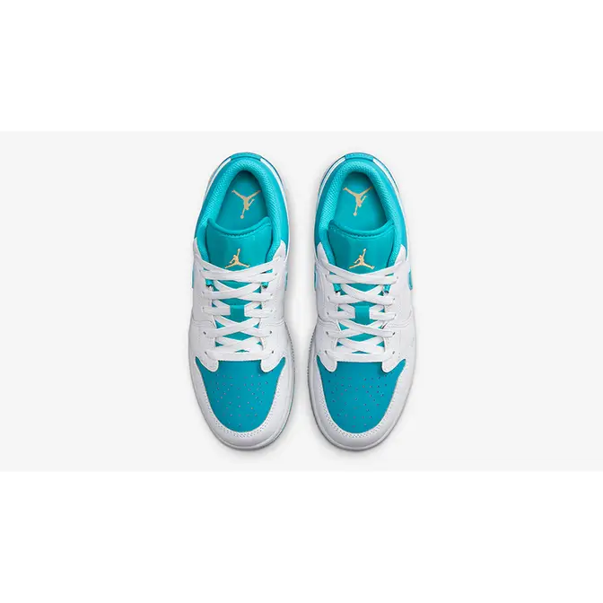 Air Jordan 1 Low GS White Teal | Where To Buy | 553560-174 | The