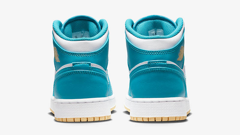 Air Jordan 1 Mid GS White Teal DQ8423-400 Back