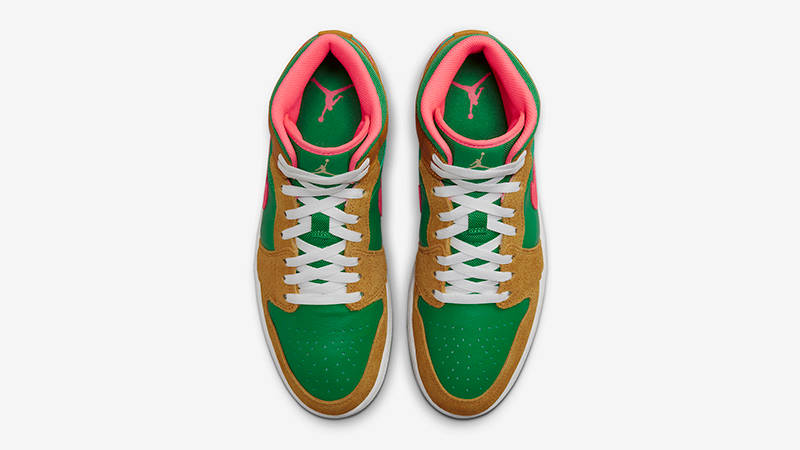 Air Jordan 1 Mid Wheat Watermelon DX4332-700 Top