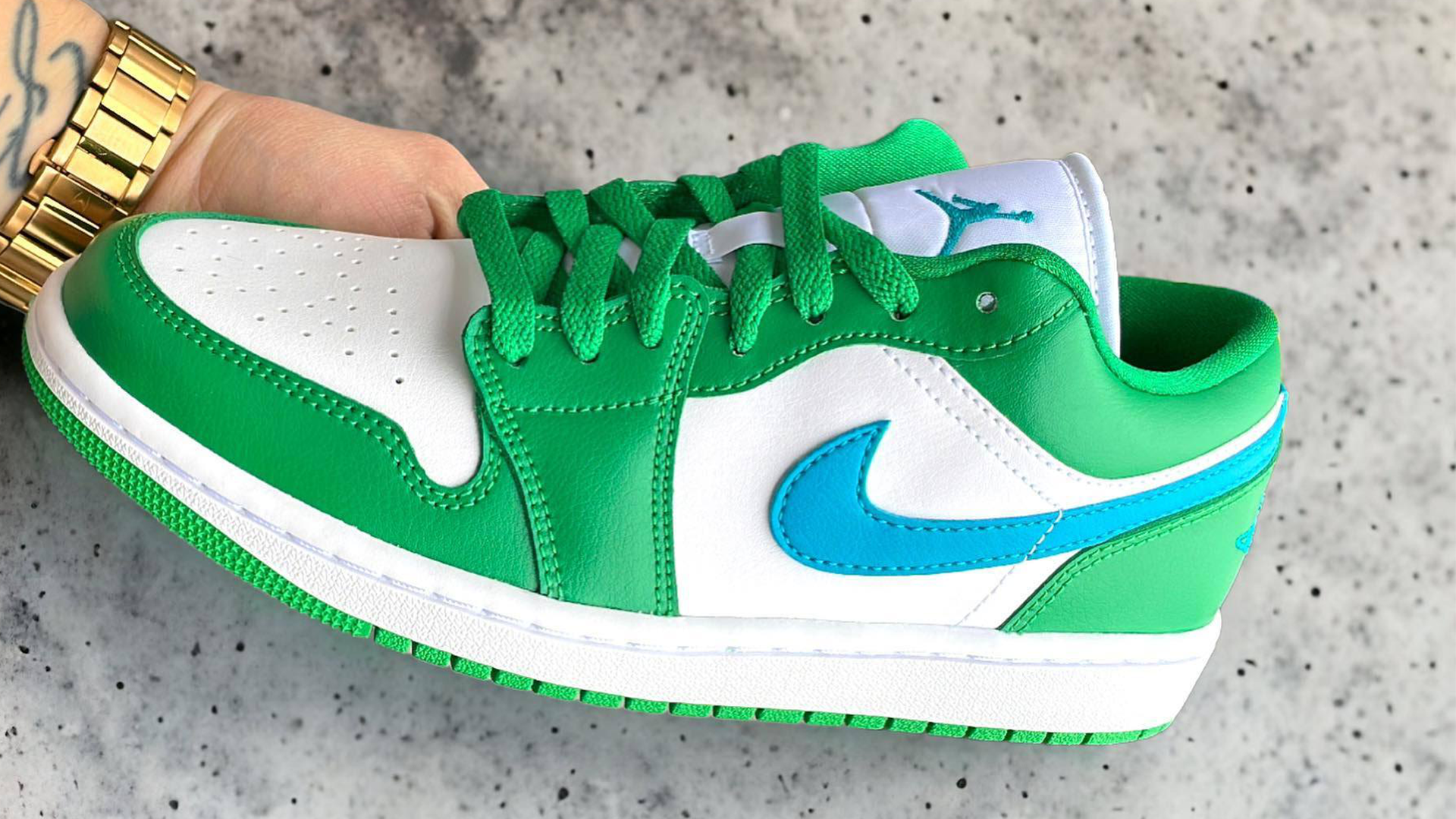 限定品在庫 Nike Air Jordan 1 Low Lucky Green - 靴