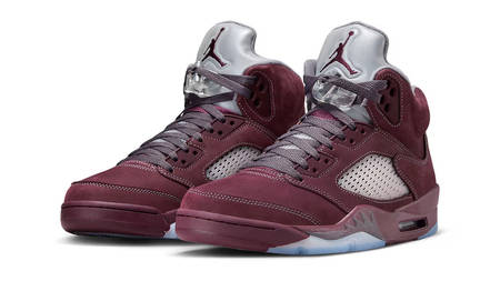 The Air Jordan 5 "Burgundy" Makes an Appearance for the First Time Since 2006 The Air Jordan 5 "Burgundy" Makes an Appearance for the First Time Since 2006