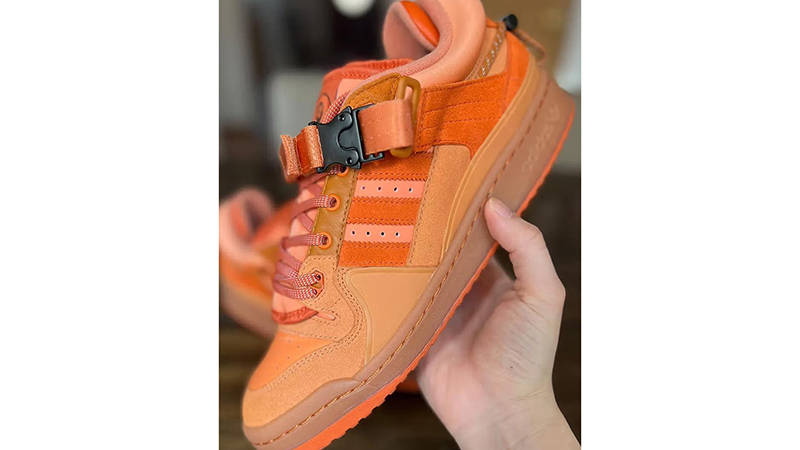 Bad Bunny x adidas Forum Buckle Low Orange Flare Side