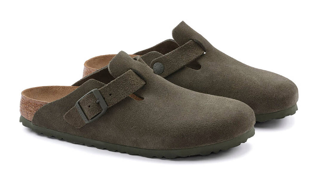 Birkenstock Boston Suede Thyme 1024721 Side 2