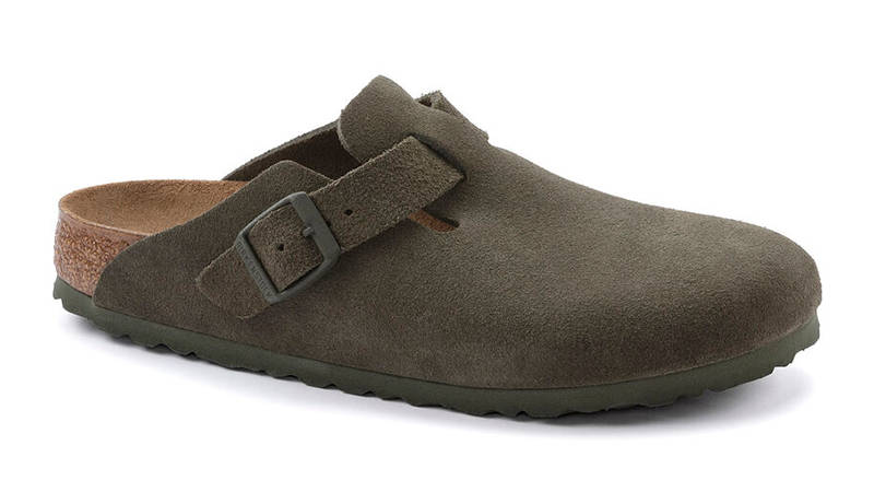 Birkenstock Boston Suede Thyme 1024721 Side