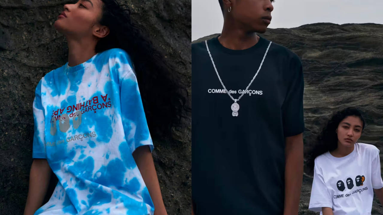 COMME des GARÇONS x BAPE Embrace Tie Dye Looks Ahead of Summer