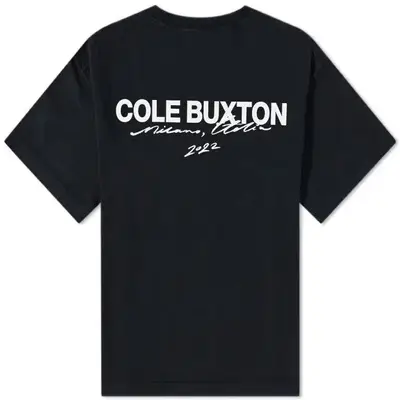 Cole Buxton END Exclusive Milano Tee Vintage Black Backside