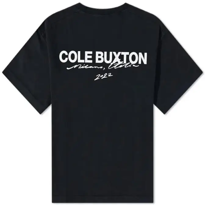 Cole Buxton END Exclusive Milano Tee Vintage Black Backside
