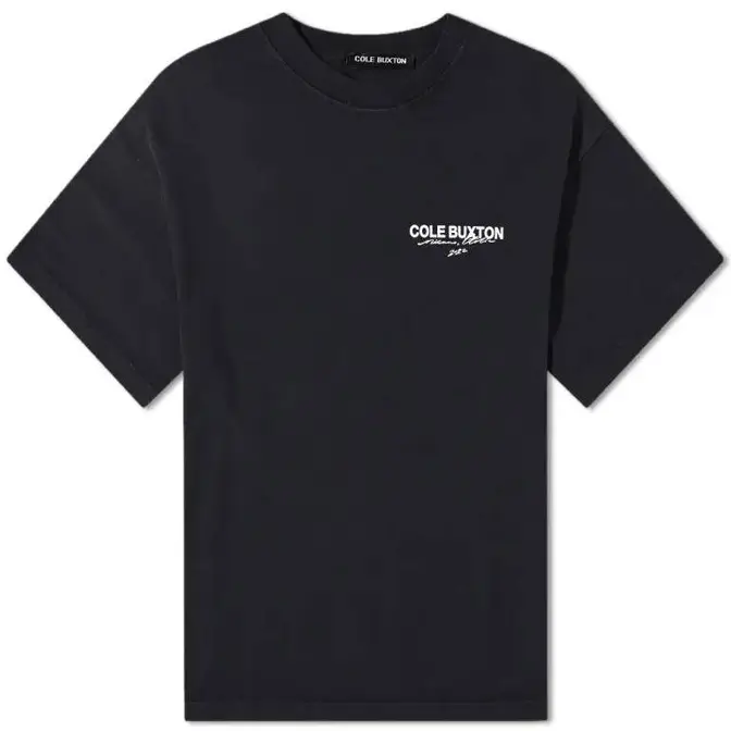 Cole Buxton END Exclusive Milano Tee Vintage Black Feature
