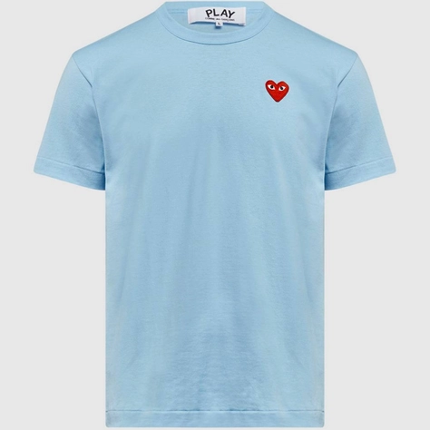 Comme Des Garçons Play Small Chest Logo T-Shirt Blue Feature